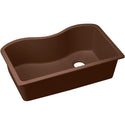 Elkay ELGUS3322RMC0 Quartz Classic 33" x 20" x 9-1/2", Single Bowl Undermount Kitchen Sink, Mocha