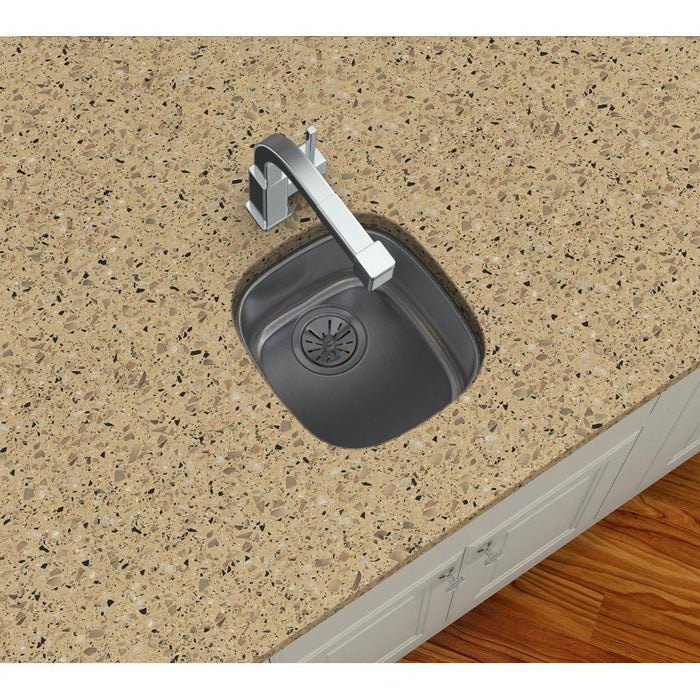 Elkay ELUH1113 Lustertone Stainless Steel 14-1/4" x 15-3/4" x 5-15/16", 1-Bowl Undermount Kitchen Sink