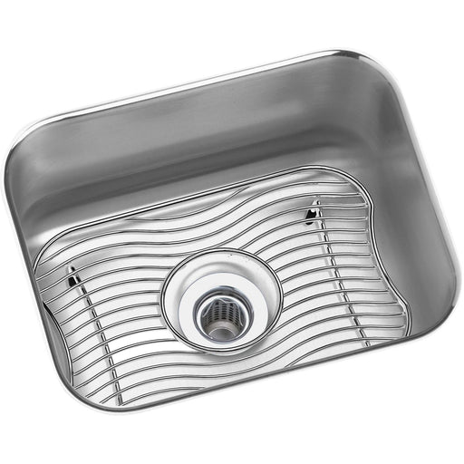 Elkay ELUH129DBG Lustertone Stainless Steel 14-1/2" x 11-3/4" x 7" 1-Bowl Undermount Bar Sink Kit