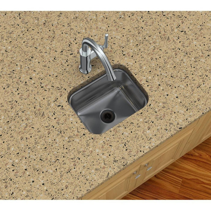 Elkay ELUH129 Lustertone Stainless Steel 14-1/2" x 11-3/4" x 7", 1-Bowl Undermount Bar Sink