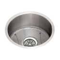 Elkay ELUH12FBDBG Lustertone Stainless Steel 14-3/8" x 14-3/8" x 6", 1-Bowl Undermount Kitchen Sink Kit