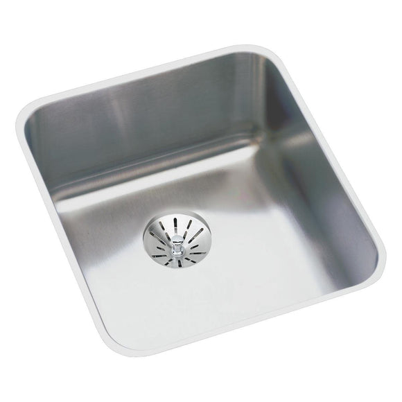 Elkay ELUHAD131655PD Lustertone 16 x 18-1/2 x 5-3/8" Undermount ADA Kitchen Sink, Perfect Drain