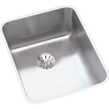 Elkay ELUH1418PD Lustertone Stainless Steel Single Bowl Undermount Sink with Perfect Drain