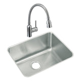 Elkay ELUH211510 Lustertone Stainless Steel 23-1/2" x 18-1/4" x 10", 1-Bowl Undermount Kitchen Sink