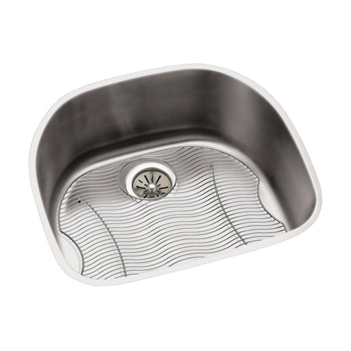 Elkay ELUH211810DBG Lustertone Stainless Steel 23-5/8" x 21-1/4" x 10", 1-Bowl Undermount Kitchen Sink Kit