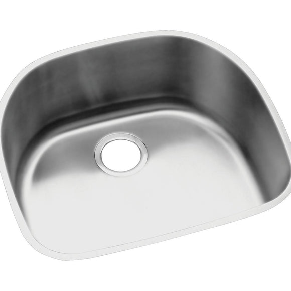 Elkay ELUH2118 Lustertone Stainless Steel 23-5/8" x 21-1/4" x 7-1/2", 1-Bowl Undermount Kitchen Sink