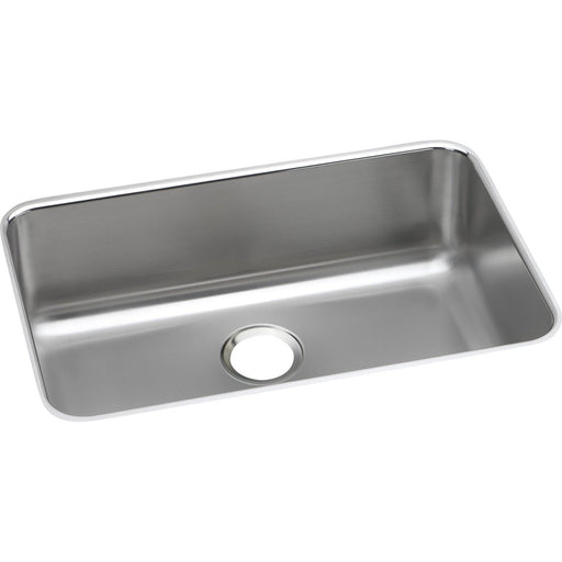 Elkay ELUH2416 Lustertone Stainless Steel 26-1/2" x 18-1/2" x 8", 1-Bowl Undermount Kitchen Sink