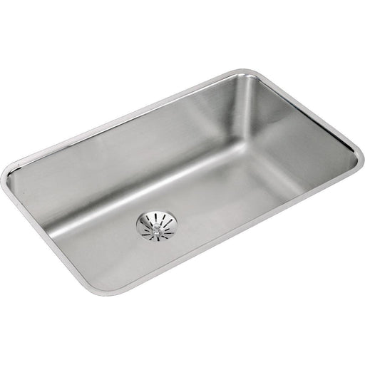 Elkay ELUH281610PD Lustertone Stainless Steel 30-1/2 x 18-1/2 x 10" Undermount Kitchen Sink, Perfect Drain