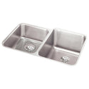 Elkay ELUH3120LPDBG Lustertone 31.25 x 20.5 x 9-7/8" 2-Bowl Undermount Kitchen Sink Kit, Perfect Drain