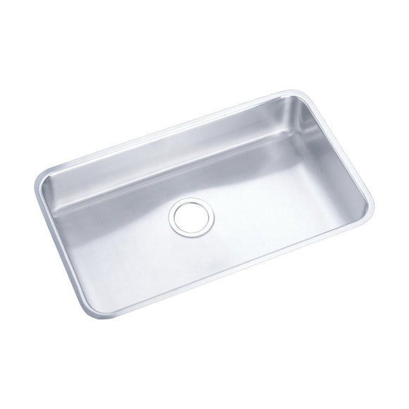 Elkay ELUHAD281650 Lustertone Stainless Steel 30-1/2" x 18-1/2" x 4-7/8" 1-Bowl Undermount ADA Kitchen Sink