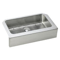 Elkay ELUHFS2816DBG Lustertone Stainless Steel 33" x 20-1/2" x 8", 1-Bowl Farmhouse Kitchen Sink Kit