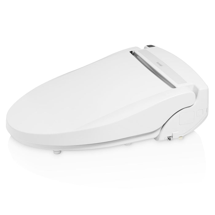 Brondell EM417-EW Swash Select Sidearm Bidet Seat with Warm Air Dryer, Elongated White