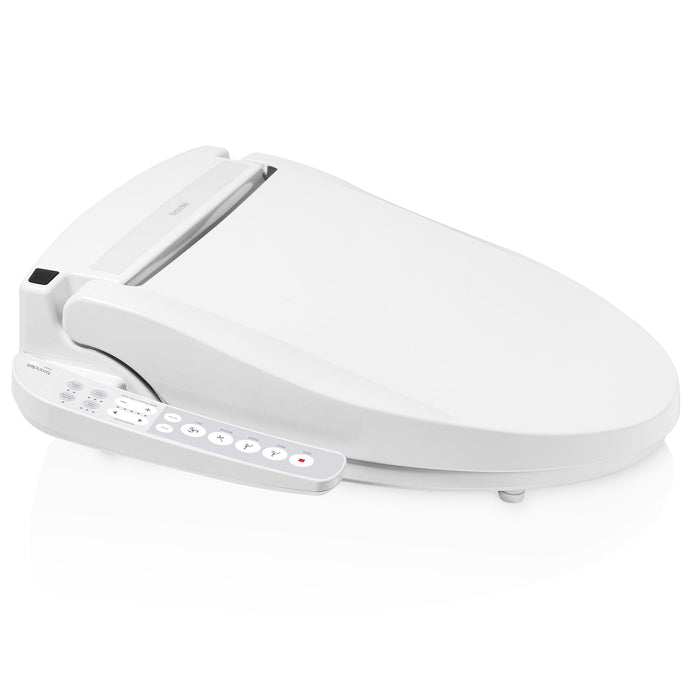 Brondell EM417-EW Swash Select Sidearm Bidet Seat with Warm Air Dryer, Elongated White