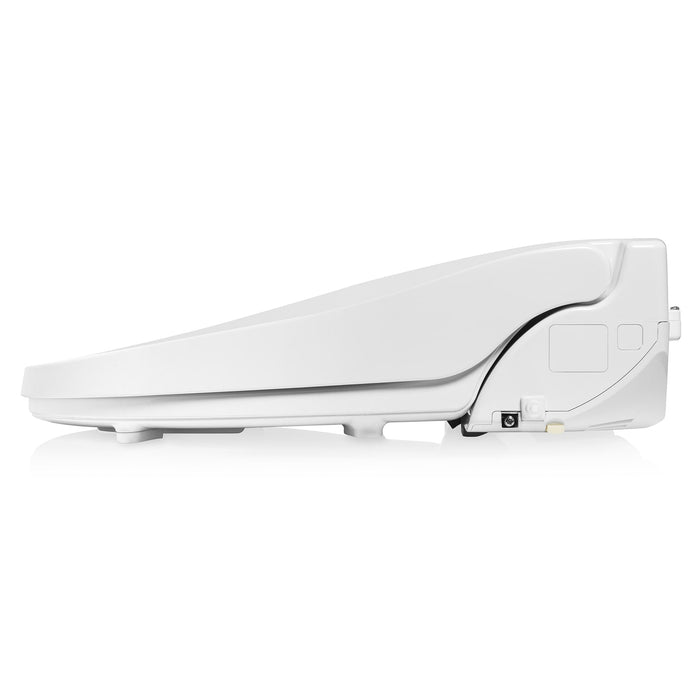 Brondell EM417-EW Swash Select Sidearm Bidet Seat with Warm Air Dryer, Elongated White