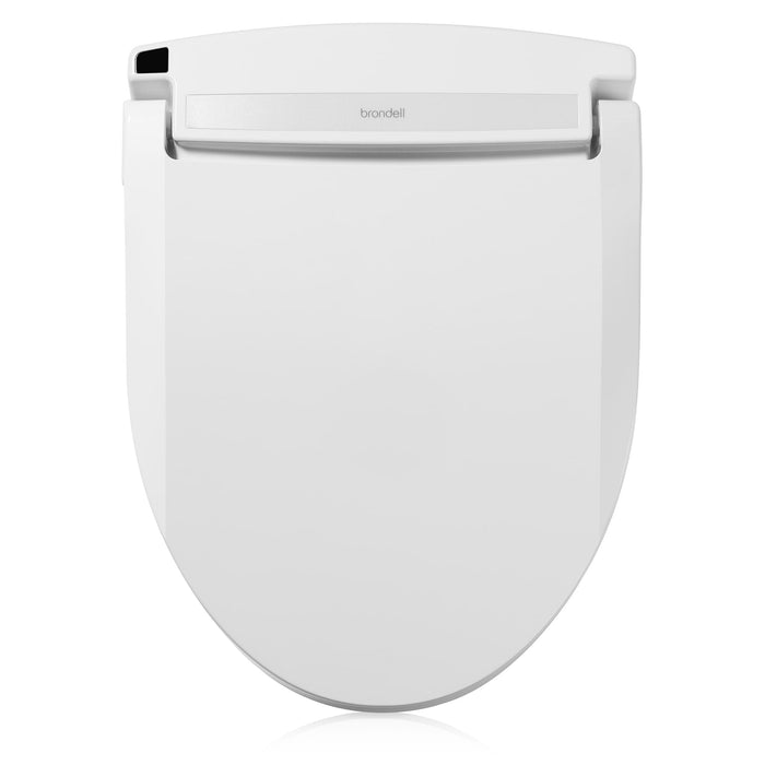 Brondell Swash Select EM617 Electronic Bidet Seat for Elongated Toilets in White with Warm Air Dryer