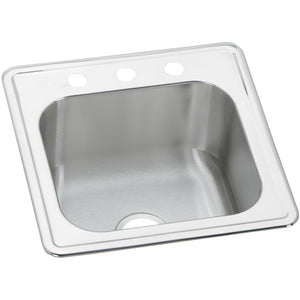 Elkay ESE2020102 Celebrity Stainless Steel 20" x 20" x 10-1/8", 1-Bowl Top Mount Laundry Sink