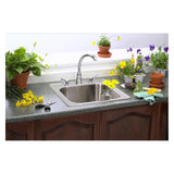 Elkay ESE2020103 Celebrity Stainless Steel 20" x 20" x 10-1/8", 1-Bowl Top Mount Laundry Sink