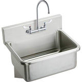 Elkay EWS2520W4C Stainless Steel Wall Hung Single Bowl Hand Wash Sink Kit