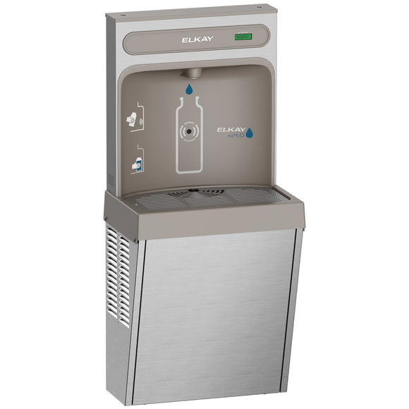 Elkay EZ8WSSSMC ezH2O Refrigerated Surface Mount Bottle Filling Station, Non-Filtered 8GPH Stainless Steel, ADA Compliant