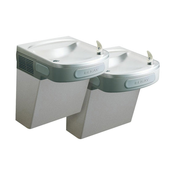 Elkay EZSTL8SC Versatile Water Cooler Wall Mount Bi-Level ADA Non-Filtered, 8 GPH Stainless Steel