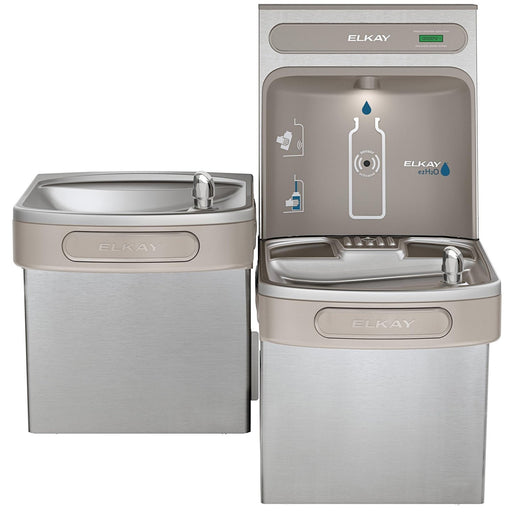 Elkay EZSTL8WSVRSK EZH2O Filling Station and Versatile Bi-Level ADA Water Cooler, Non-Filtered 8 GPH