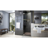 DreamLine SHDR-443400-04 Elegance Plus 34-34 1/2"W x 72"H Frameless Pivot Shower Door in Brushed Nickel
