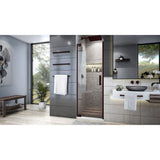 DreamLine SHDR-443400-06 Elegance Plus 34-34 1/2"W x 72"H Frameless Pivot Shower Door in Oil Rubbed Bronze