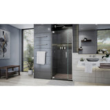 DreamLine SHDR-443465-04 Elegance Plus 34-34 3/4"W x 72"H Frameless Pivot Shower Door in Brushed Nickel