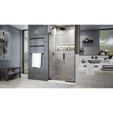 DreamLine SHDR-444014-06 Elegance Plus 39 3/4 - 40 1/2"W x 72"H Frameless Pivot Shower Door in Oil Rubbed Bronze