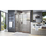DreamLine SHDR-4458305-06 Elegance Plus 58-58 3/4"W x 72"H Frameless Pivot Shower Door in Oil Rubbed Bronze