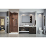 DreamLine SHDR-4134720-06 Elegance 34-36"W x 72"H Frameless Pivot Shower Door in Oil Rubbed Bronze