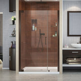 DreamLine SHDR-4142720-06 Elegance 42 1/2 - 44 1/2"W x 72"H Frameless Pivot Shower Door in Oil Rubbed Bronze