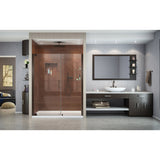 DreamLine SHDR-4154720-06 Elegance 54 1/2 - 56 1/2"W x 72"H Frameless Pivot Shower Door in Oil Rubbed Bronze