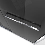 DreamLine SHDR-166058G-01 Encore 56-60 in. W x 58 in. H Semi-Frameless Bypass Sliding Tub Door in Chrome and Gray Glass