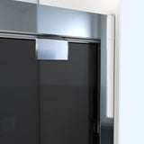 DreamLine SHDR-166058G-01 Encore 56-60 in. W x 58 in. H Semi-Frameless Bypass Sliding Tub Door in Chrome and Gray Glass