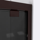 DreamLine SHDR-166058G-06 Encore 56-60 in. W x 58 in. H Semi-Frameless Bypass Sliding Tub Door in Oil Rubbed Bronze and Gray Glass