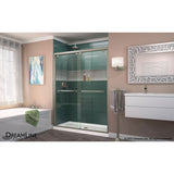 DreamLine SHDR-1660760-06 Encore 56-60"W x 76"H Semi-Frameless Bypass Shower Door in Oil Rubbed Bronze