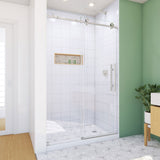 DreamLine SD61480760VDX07 Enigma-X Clear Sliding Shower Door in Brushed Stainless Steel
