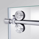 DreamLine SHEN-6134542-07 Enigma-XO 34 1/2"D x 50-54"W x 76"H Frameless Shower Enclosure in Brushed Stainless Steel