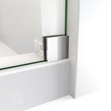 DreamLine SE6148F340VDX08 Enigma-X 34 1/2"D x 48 3/8"W x 76"H Clear Sliding Shower Enclosure in Polished Stainless Steel