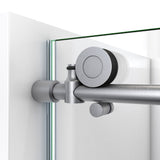DreamLine SE6160F320VDX07 Enigma-X 32 1/2"D x 60 3/8"W x 76"H Clear Sliding Shower Enclosure in Brushed Stainless Steel