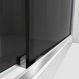 Dreamline SHDR-634876HG01 Essence-H 44-48"W x 76"H Semi-Frameless Bypass Shower Door in Chrome and Gray Glass
