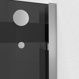 Dreamline SHDR-634876HG04 Essence-H 44-48"W x 76"H Semi-Frameless Bypass Shower Door in Brushed Nickel and Gray Glass