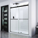 Dreamline SHDR-6360760-09 Essence 56-60" W x 76" H Frameless Bypass Shower Door in Satin Black