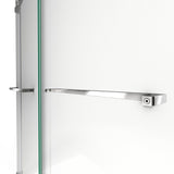 DreamLine SHDR-6348760-04 Essence 44-48"W x 76"H Frameless Bypass Shower Door in Brushed Nickel