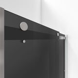 Dreamline SHDR-634876G-04 Essence 44-48" W x 76" H Frameless Smoke Gray Glass Bypass Shower Door in Brushed Nickel