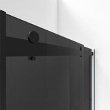 Dreamline SHDR-636076G-09 Essence 56-60"W x 76"H Frameless Smoke Gray Glass Bypass Shower Door in Satin Black