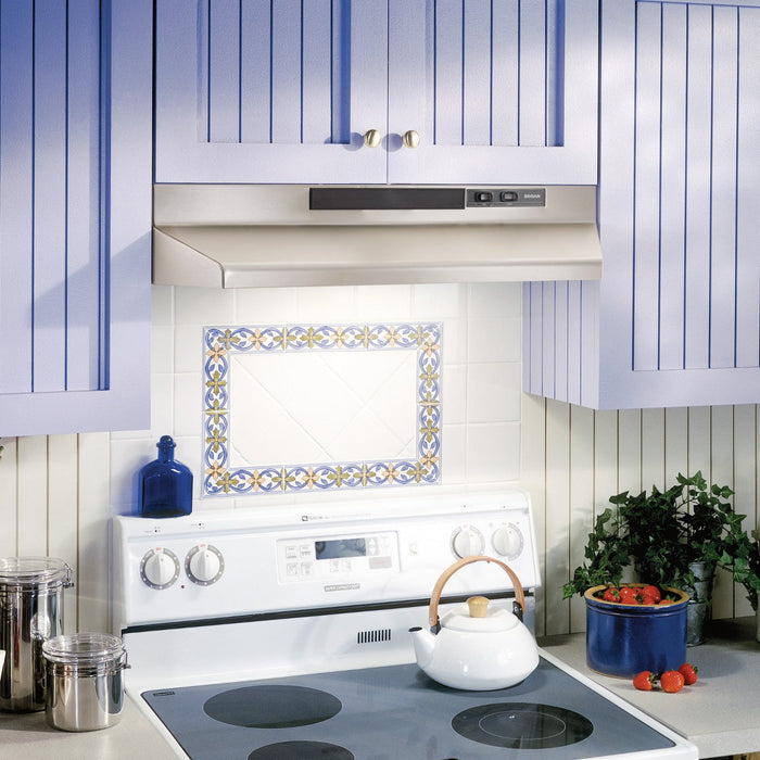 Broan F403604 36" Convertible Under-Cabinet Range Hood, 230 Max Blower CFM, Stainless Steel