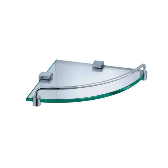Fresca FAC0448 Ottimo Corner Glass Shelf - Chrome - Chrome, Ground Shipping