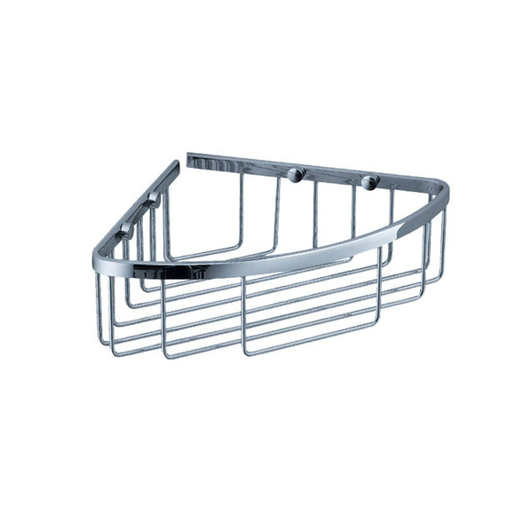 Fresca FAC1002 Single Corner Wire Basket - Chrome - Chrome, Ground Shipping
